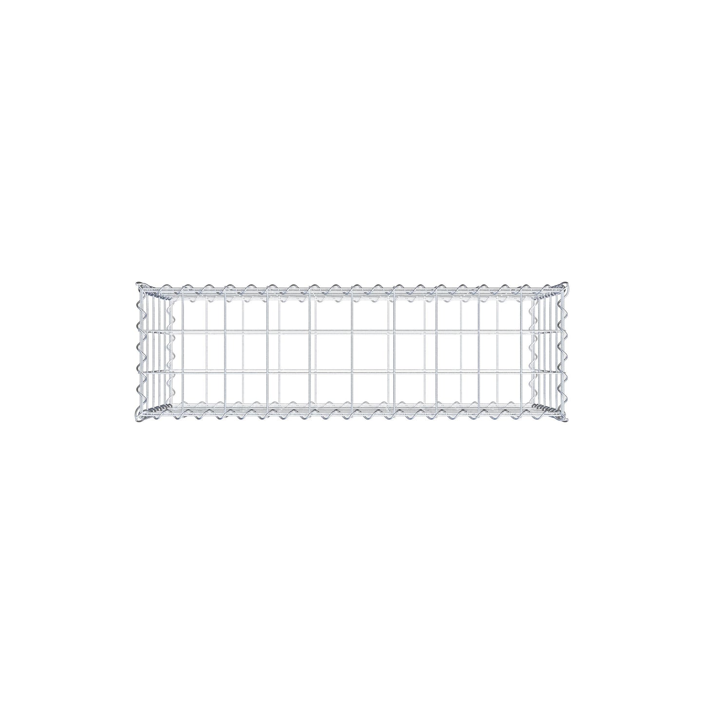 Lot de 2 gabions 100 cm x 50 cm x 30 cm (L x H x P), mailles 10 x 10 cm, spirale