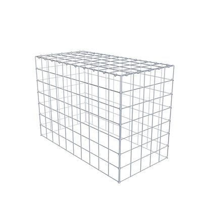 Anbaugabione Typ 3 100 cm x 70 cm x 50 cm (L x H x T), Maschenweite 10 cm x 10 cm, C-Ring