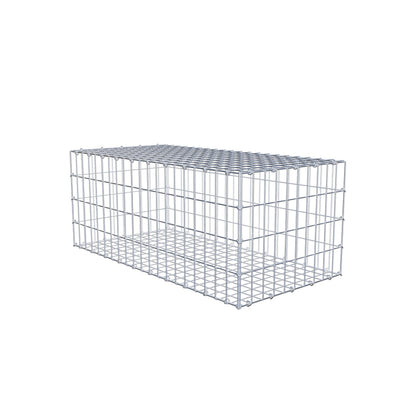 Gabion 100 cm x 40 cm x 50 cm (L x H x D), maskestørrelse 5 cm x 10 cm, C-ring