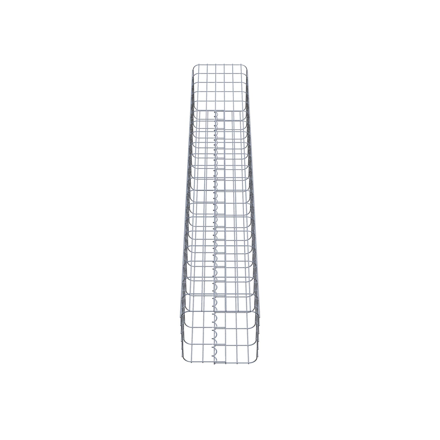 Gabionensäule eckig 32 cm x 32 cm, 200 cm Höhe, MW 5 cm x 10 cm