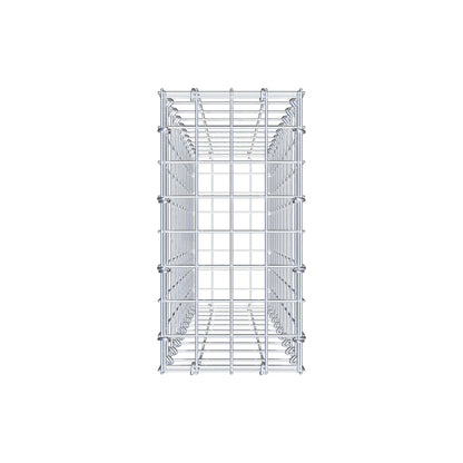 Gabion 100 cm x 20 cm x 40 cm (L x H x P), mailles 5 cm x 10 cm, anneau en C