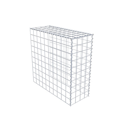 Gabion rapporté type 4 100 cm x 100 cm x 40 cm (L x H x P), mailles 10 cm x 10 cm, spirale
