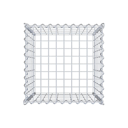Gavión adulto tipo 3 50 cm x 50 cm x 50 cm (largo x alto x profundidad), tamaño de malla 5 cm x 10 cm, espiral