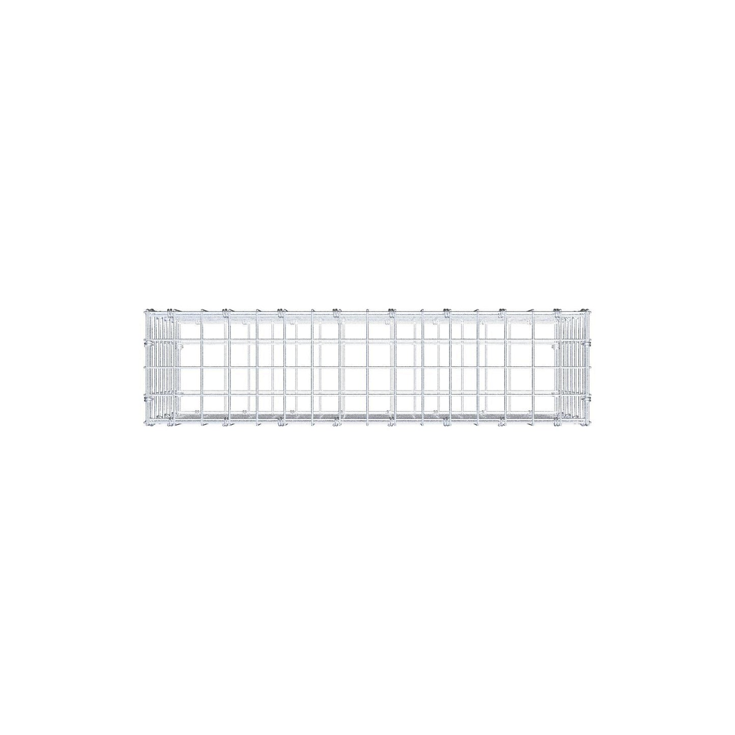 Gabbione 80 cm x 40 cm x 20 cm (L x H x P), maglia 5 x 5 cm, anello a spirale