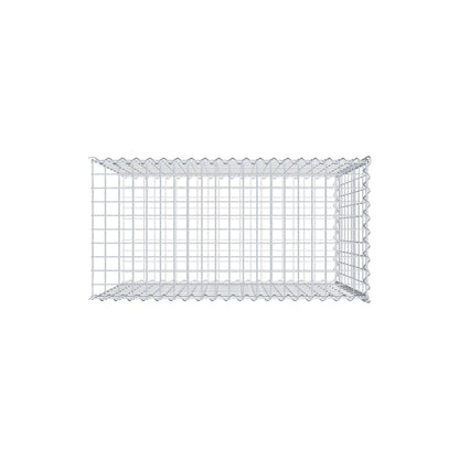 Anbaugabione Typ 2 100 cm x 90 cm x 50 cm (L x H x T), Maschenweite 5 cm x 10 cm, Spirale