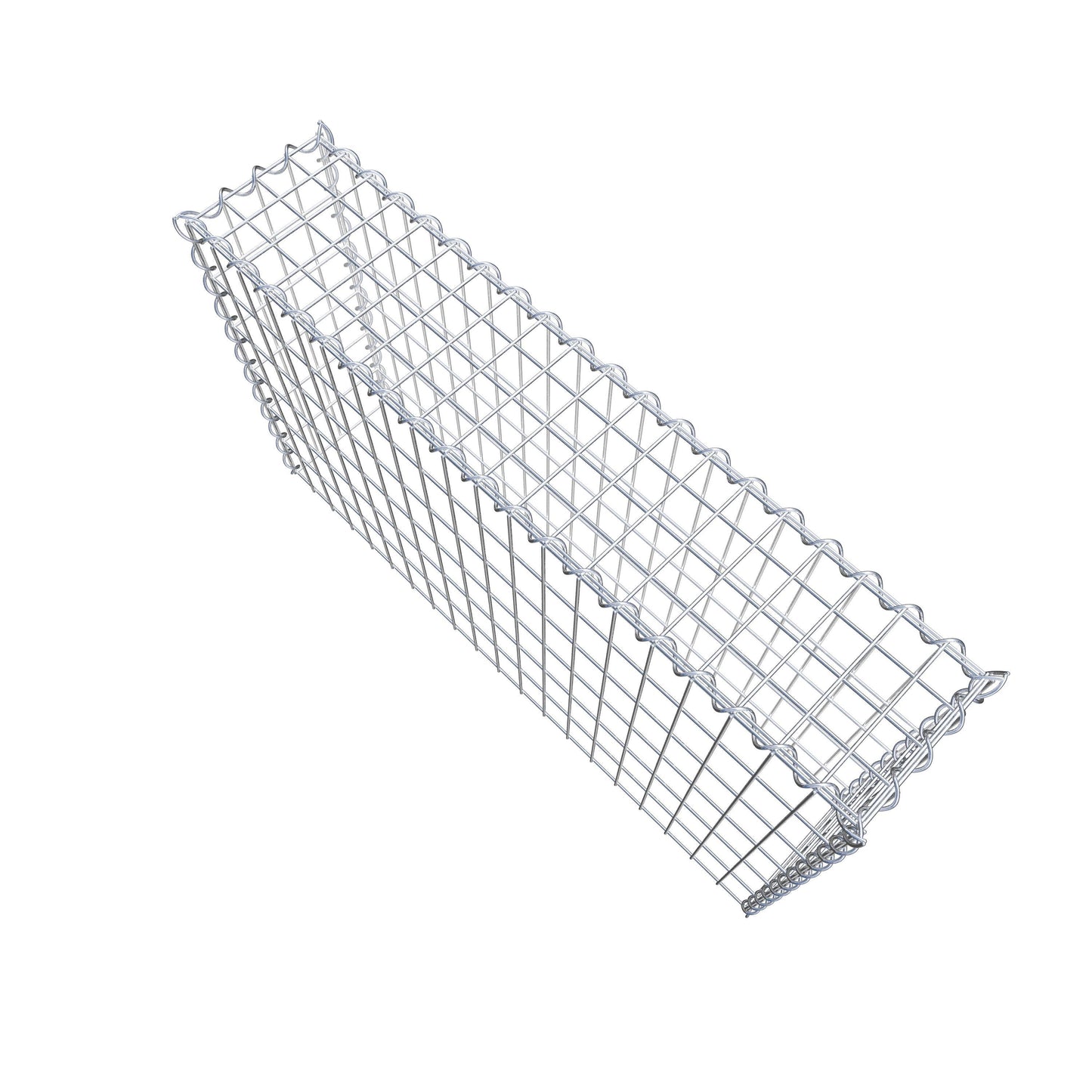 Anbaugabione Typ 3 100 cm x 60 cm x 20 cm (L x H x T), Maschenweite 5 cm x 10 cm, Spirale
