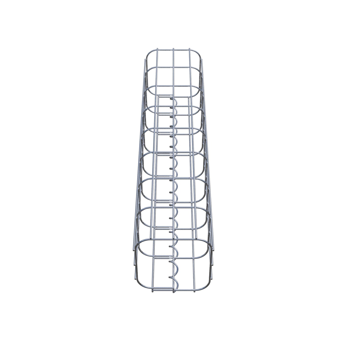 Gabionensäule eckig 17 cm x 17 cm, 80 cm Höhe, MW 5 cm x 10 cm