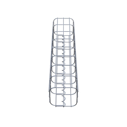 Gabionensäule eckig 17 cm x 17 cm, 80 cm Höhe, MW 5 cm x 10 cm