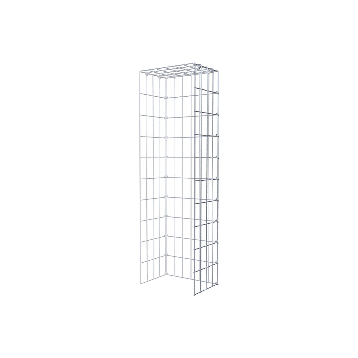 Anbaugabione Typ 4 100 cm x 20 cm x 30 cm (L x H x T), Maschenweite 5 cm x 10 cm, C-Ring