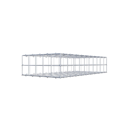 Gabion 100 cm x 20 cm x 50 cm (L x H x D), maskestørrelse 10 cm x 10 cm, C-ring
