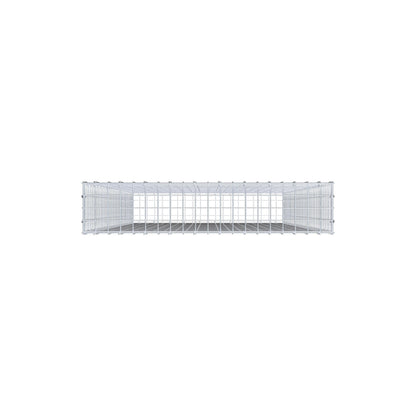 Gabbione 200 cm x 100 cm x 20 cm (L x H x P), maglia 5 cm x 5 cm, anello a C