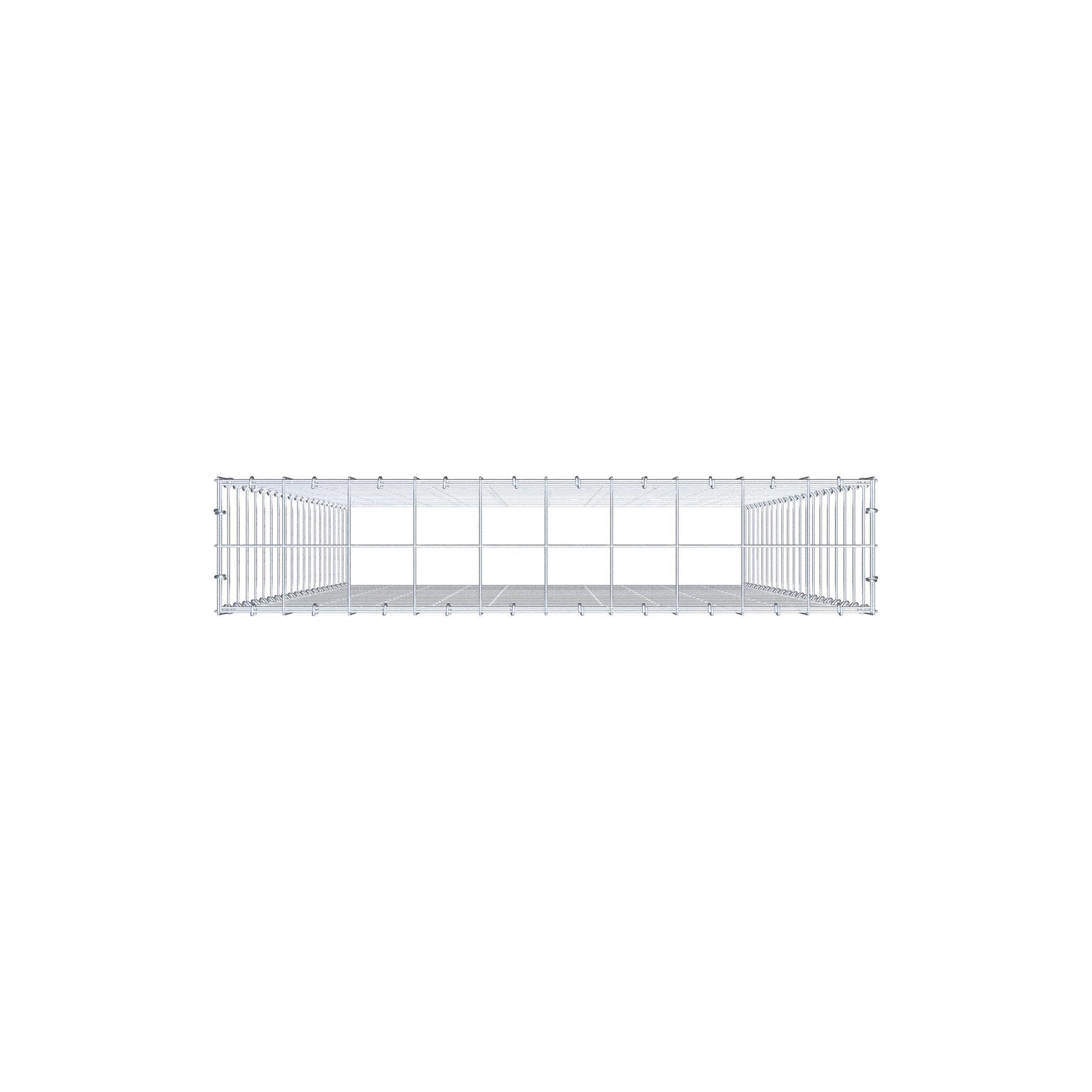 Opzetpaal type 3 200 cm x 100 cm x 20 cm (L x H x D), maaswijdte 10 cm x 10 cm, C-ring