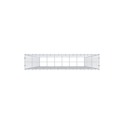 Opzetpaal type 3 200 cm x 100 cm x 20 cm (L x H x D), maaswijdte 10 cm x 10 cm, C-ring