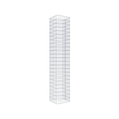 Gabionensäule eckig 42 cm x 42 cm, 230 cm Höhe, MW 5 cm x 10 cm