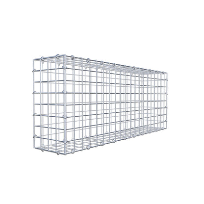 Gabbione 100 cm x 40 cm x 20 cm (L x H x P), maglia 5 cm x 5 cm, anello a C
