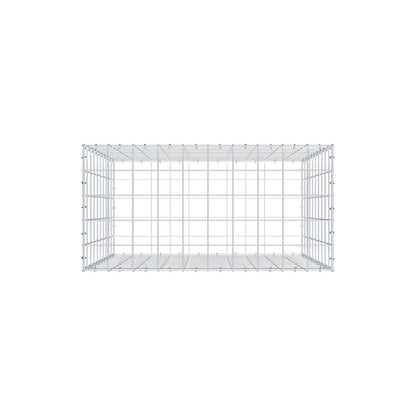 Gavión 100 cm x 100 cm x 50 cm (L x A x P), malla 10 cm x 10 cm, anillo en C
