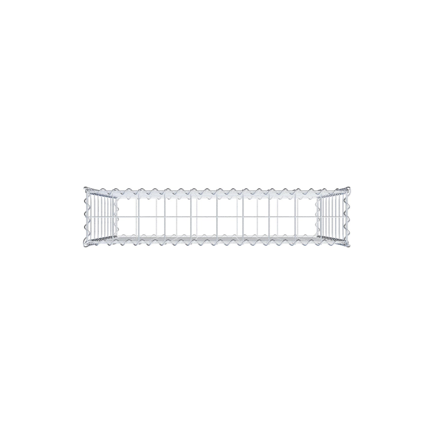 Gabione 100 cm x 90 cm x 20 cm (L x H x T), Maschenweite 10 cm x 10 cm, Spirale