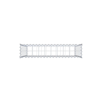 Gabione 100 cm x 90 cm x 20 cm (L x H x T), Maschenweite 10 cm x 10 cm, Spirale