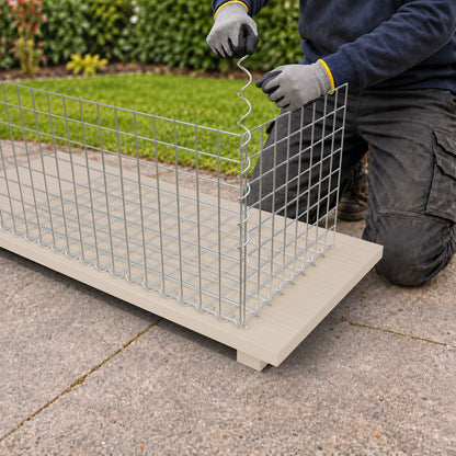 Gabion 80 cm x 40 cm x 40 cm (L x H x D), maskstorlek 5 cm x 5 cm, spiral