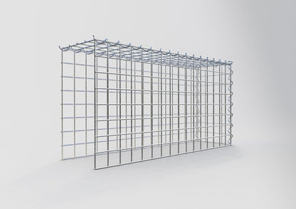 Mounted gabion type 4 80 cm x 40 cm x 20 cm (L x H x D), mesh size 5 cm x 5 cm, spiral