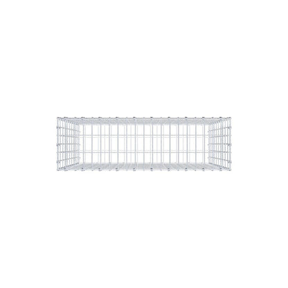 Gabbione 100 cm x 100 cm x 30 cm (L x H x P), maglia 5 x 10 cm, anello a spirale