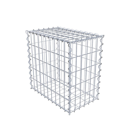 Gabbione 50 cm x 50 cm x 30 cm (L x H x P), maglia 5 cm x 10 cm, spirale