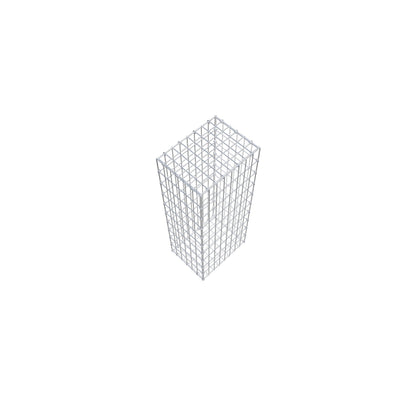 Gabion 100 cm x 30 cm x 40 cm (L x H x P), mailles 5 cm x 10 cm, anneau en C