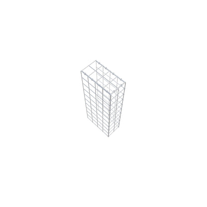 Fourche rapportée type 4 100 cm x 40 cm x 20 cm (L x H x P), mailles 10 cm x 10 cm, anneau C