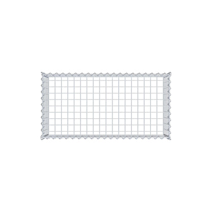 Gabbione aggiuntivo tipo 3 100 cm x 30 cm x 50 cm (L x A x P), dimensione maglia 5 cm x 5 cm, a spirale