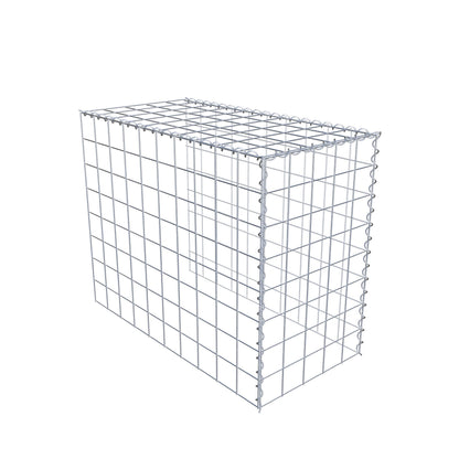 Opvokset gabion type 4 100 cm x 80 cm x 50 cm (L x H x D), maskestørrelse 10 cm x 10 cm, spiral