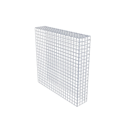 Monteret gabion type 4 100 cm x 100 cm x 20 cm (L x H x D), maskestørrelse 5 cm x 5 cm, C-ring