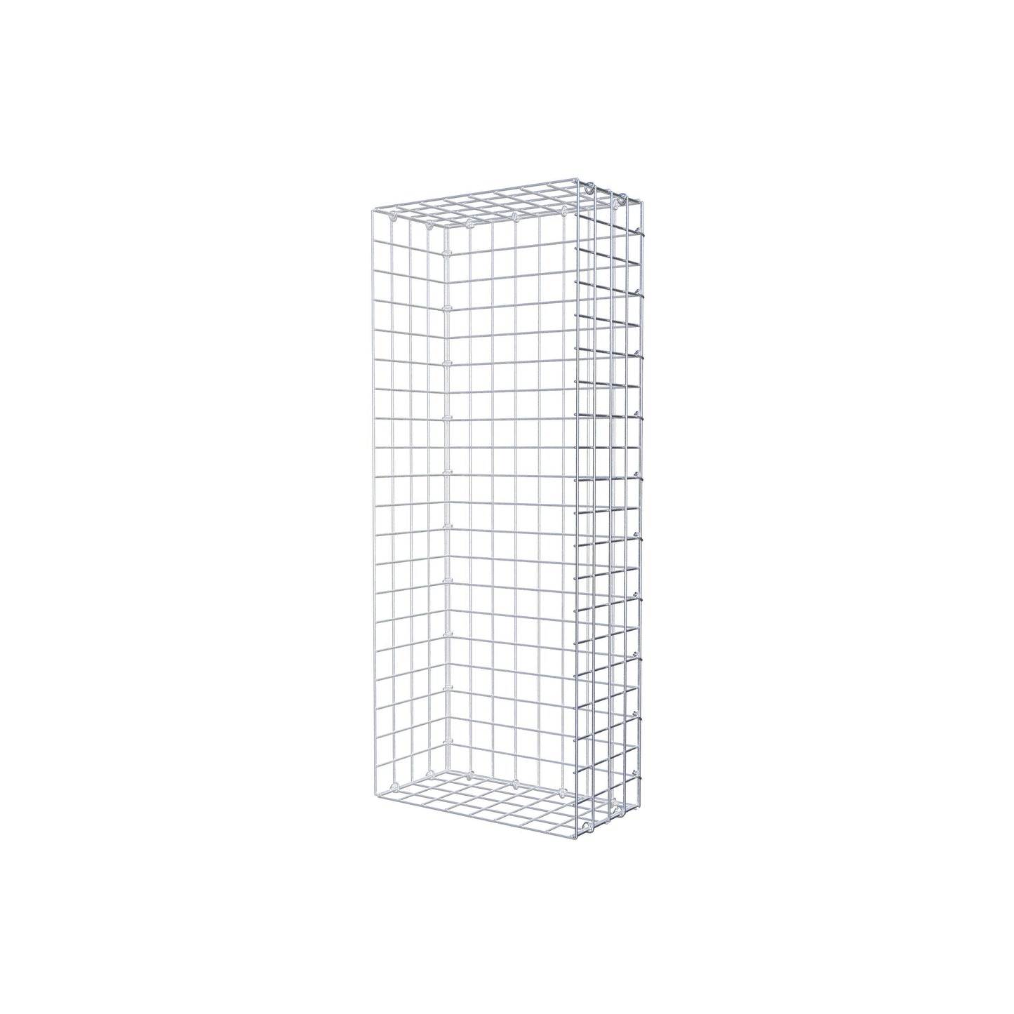 Type 2 oplegkorf 100 cm x 20 cm x 40 cm (L x H x D), maaswijdte 5 cm x 5 cm, C-ring