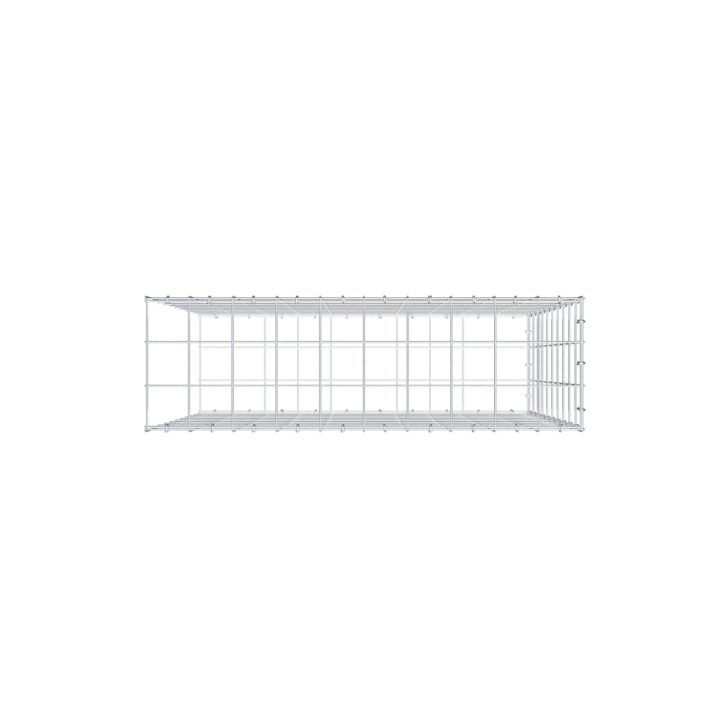 Fourche rapportée type 2 100 cm x 100 cm x 30 cm (L x H x P), mailles 10 cm x 10 cm, anneau C