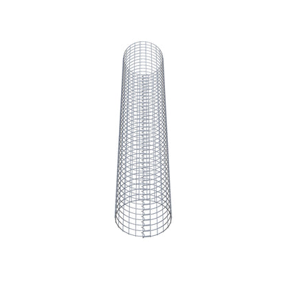 Colonne de gabion ronde 37 cm de diamètre, 200 cm de hauteur, mailles de 5 cm x 5 cm