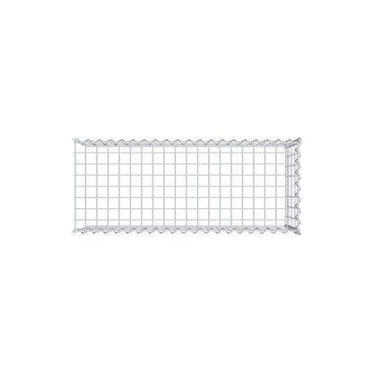 Gavión complementario tipo 4 100 cm x 40 cm x 40 cm (L x A x P), malla 5 cm x 10 cm, espiral