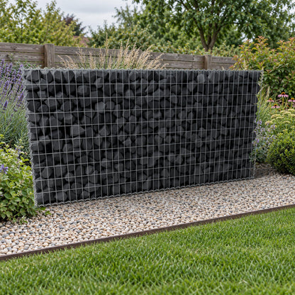 Gabion 200 cm x 100 cm x 30 cm (L x H x D), maskestørrelse 5 cm x 10 cm, spiral