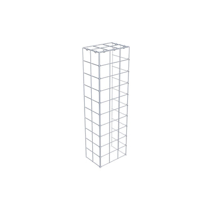 Monteret gabion type 4 100 cm x 20 cm x 30 cm (L x H x D), maskestørrelse 10 cm x 10 cm, C-ring
