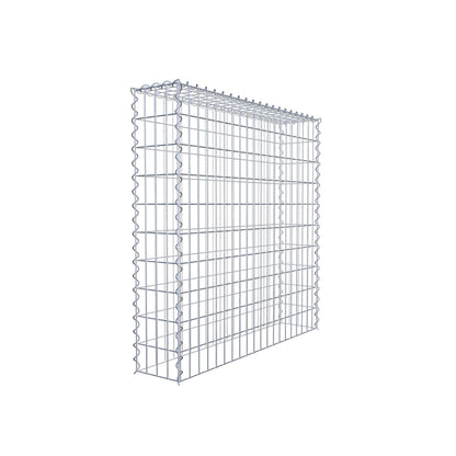 Gabbione aggiuntivo tipo 3 100 cm x 100 cm x 20 cm (L x H x P), dimensione maglia 5 cm x 10 cm, a spirale