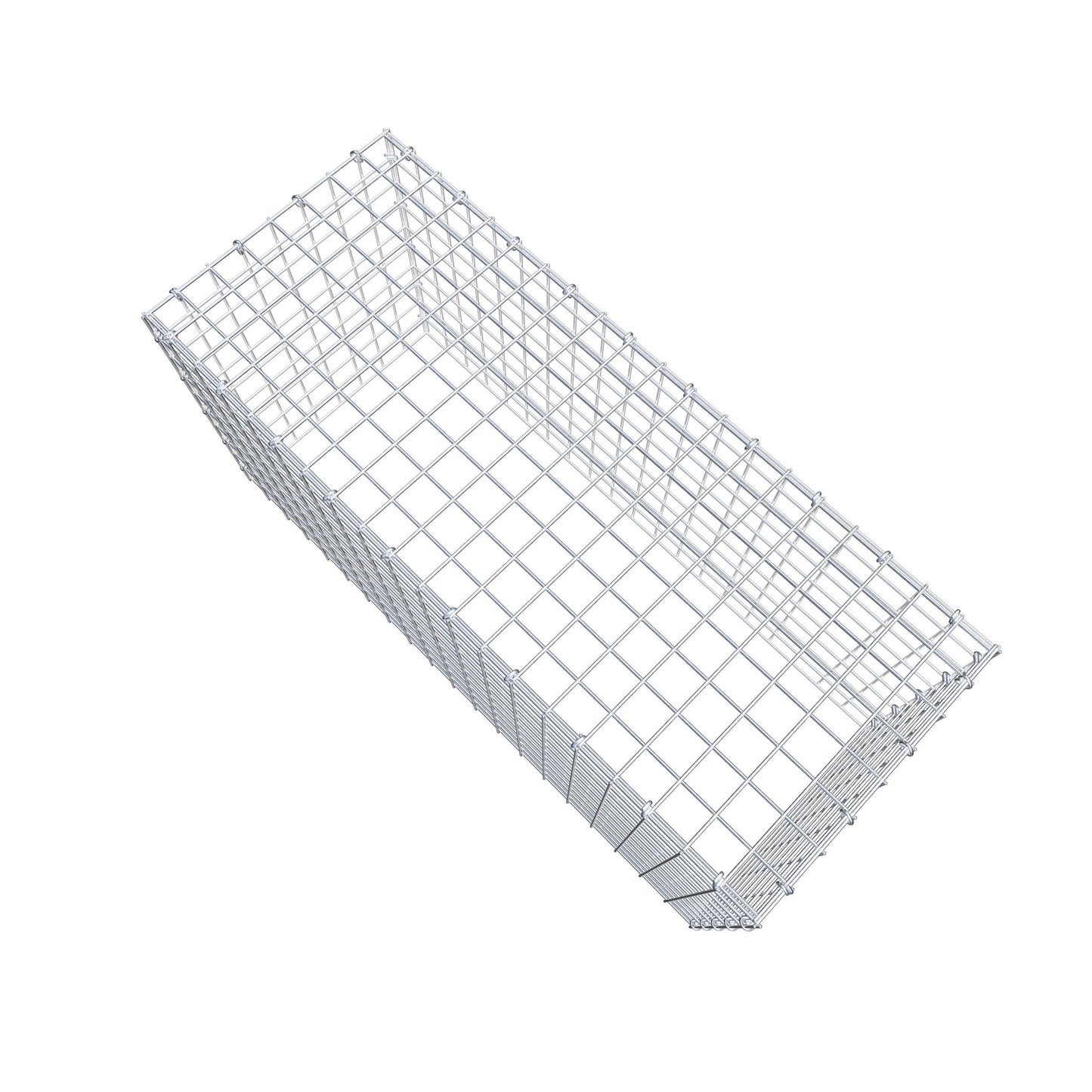 Gabbione aggiuntivo di tipo 3 100 cm x 50 cm x 40 cm (L x H x P), maglia 5 cm x 5 cm, anello a C