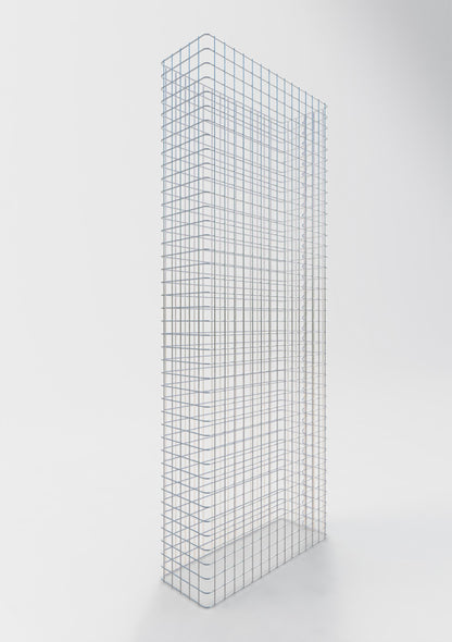 Schanskorfomheining lengte 77 cm, hoogte 200 cm, diepte 27 cm, maaswijdte 5 x 5 cm
