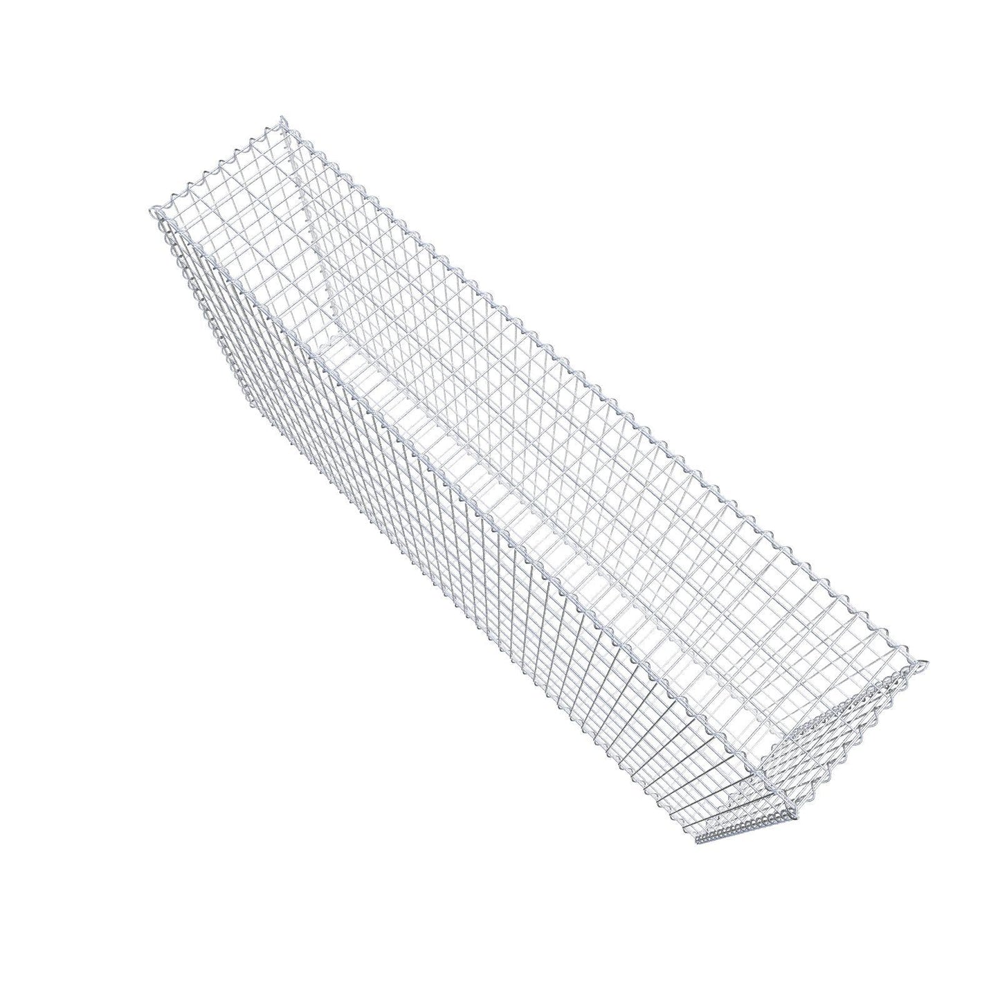 Gabione 200 cm x 100 cm x 40 cm (L x H x T), Maschenweite 5 cm x 10 cm, Spirale
