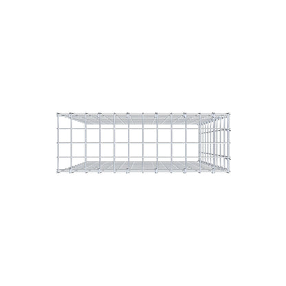 Type 4 oplegkorf 100 cm x 60 cm x 20 cm (L x H x D), maaswijdte 5 cm x 10 cm, C-ring