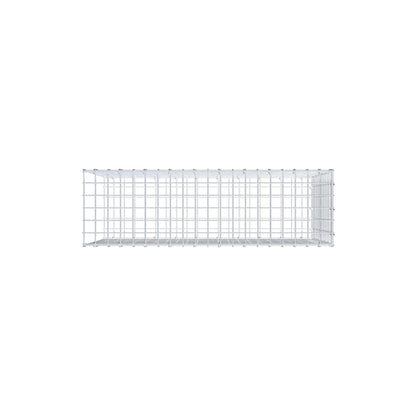 Mounted gabion type 2 100 cm x 60 cm x 30 cm (L x H x D), mesh size 5 cm x 5 cm, C-ring