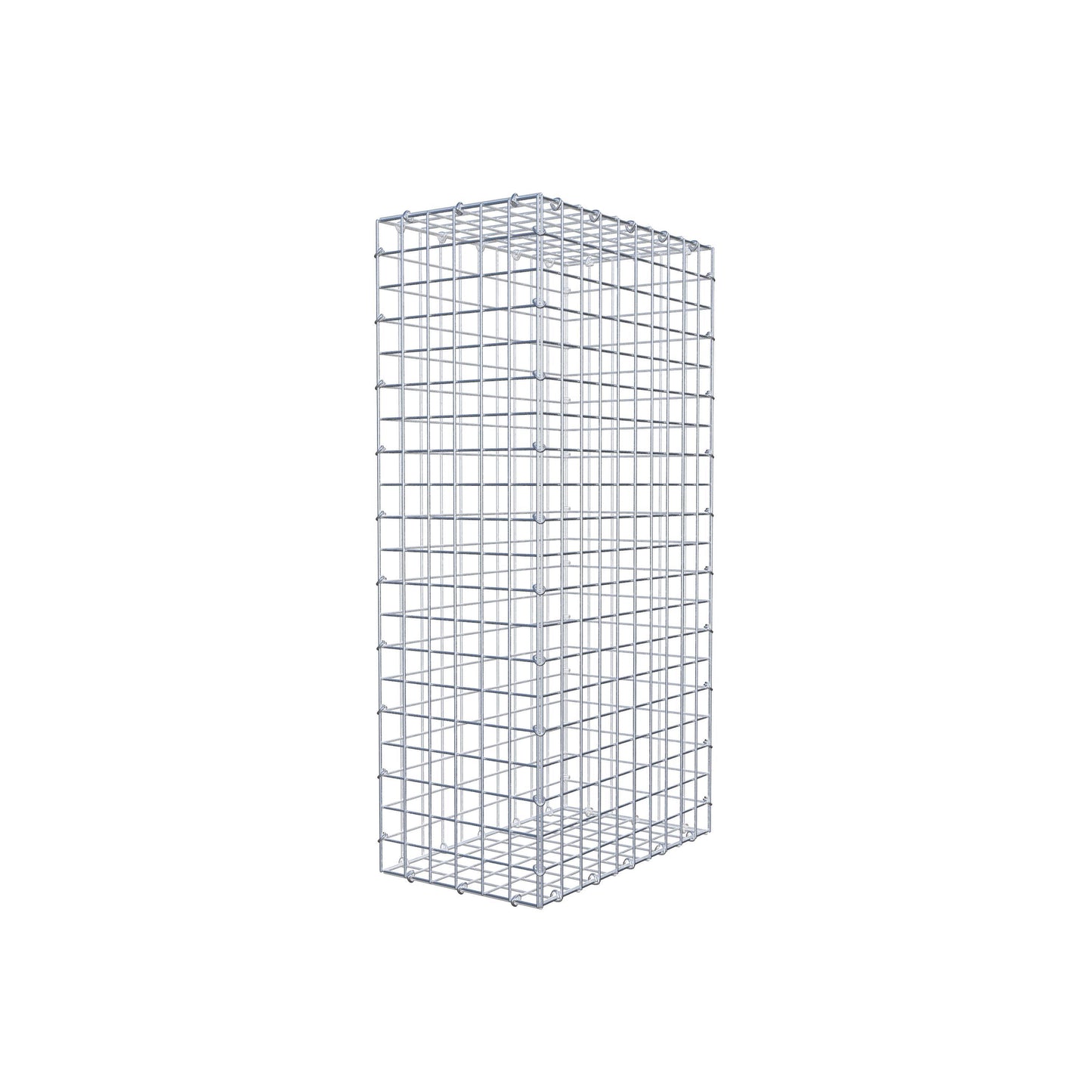 Gabbione 100 cm x 50 cm x 30 cm (L x H x P), maglia 5 cm x 5 cm, anello a C