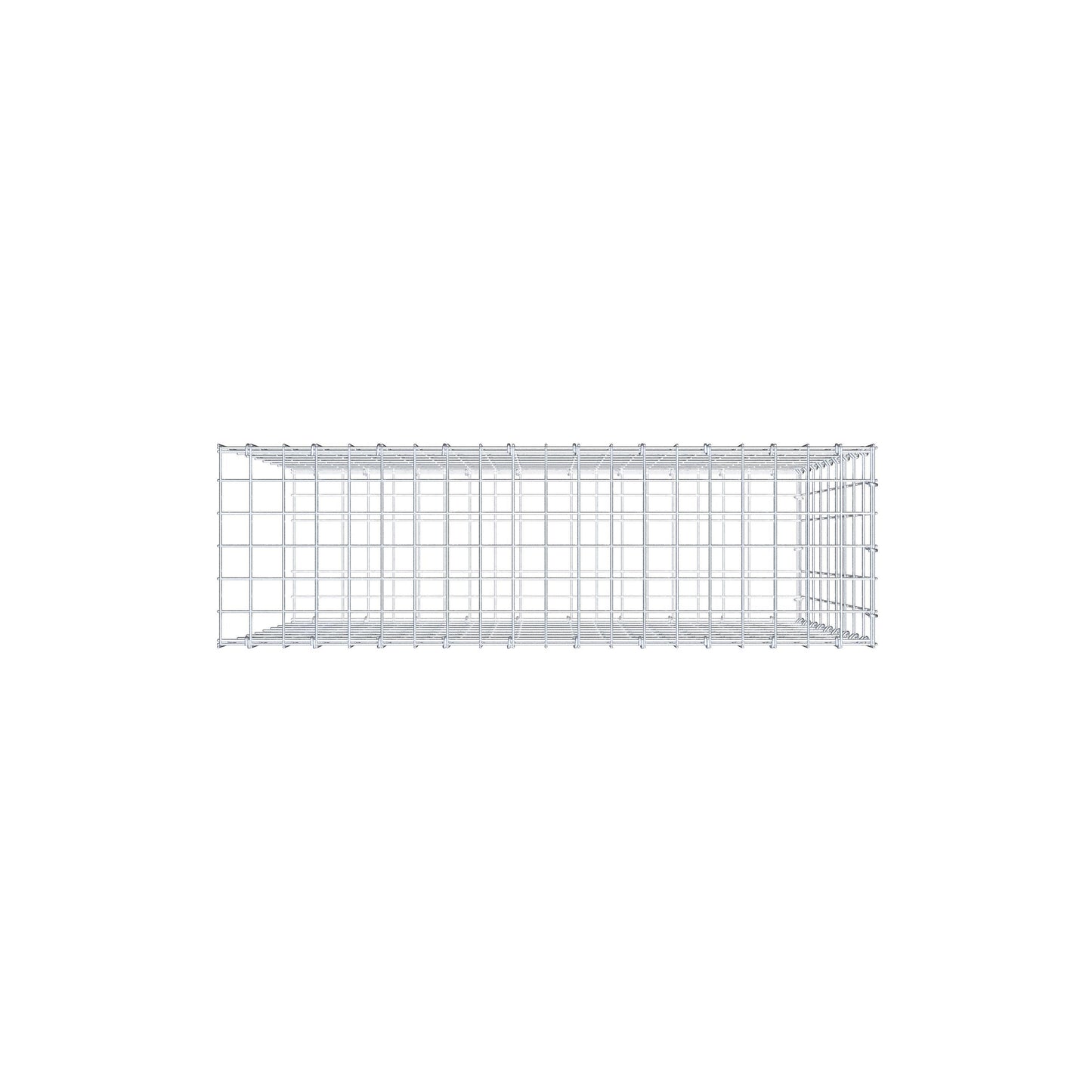 Fourche rapportée type 2 100 cm x 90 cm x 30 cm, mailles 5 cm x 10 cm, anneau en C