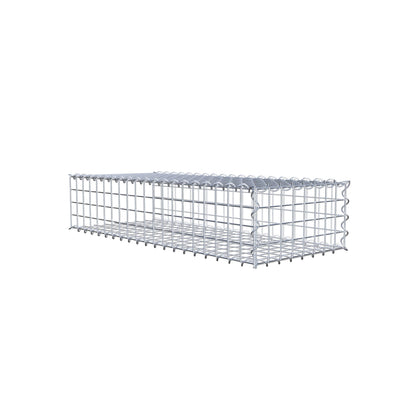 Gabion rapporté type 2 100 cm x 20 cm x 40 cm (L x H x P), mailles 5 cm x 5 cm, spirale