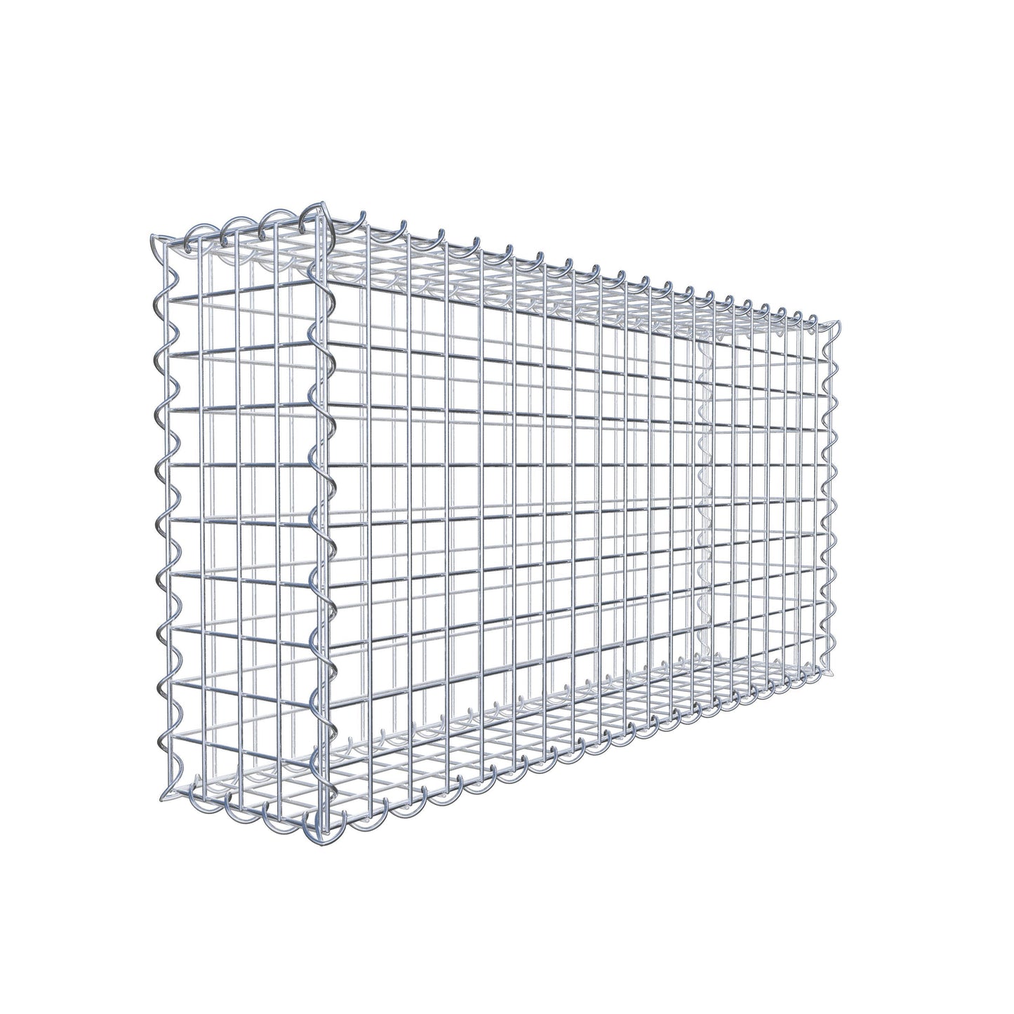 Lot de 2 gabions 100 cm x 50 cm x 20 cm (L x H x P), mailles 5 x 5 cm, spirale