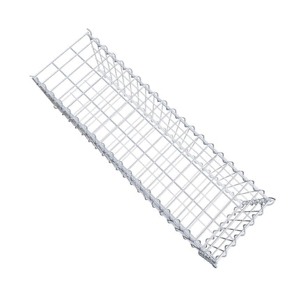 Gabbione aggiuntivo tipo 2 100 cm x 30 cm x 30 cm (L x A x P), maglia 5 cm x 10 cm, spirale