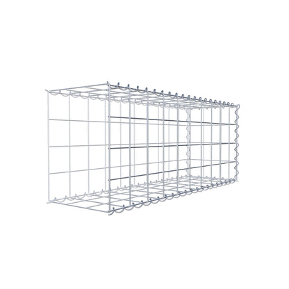 Gabion rapporté type 2 100 cm x 40 cm x 30 cm (L x H x P), mailles 10 cm x 10 cm, spirale