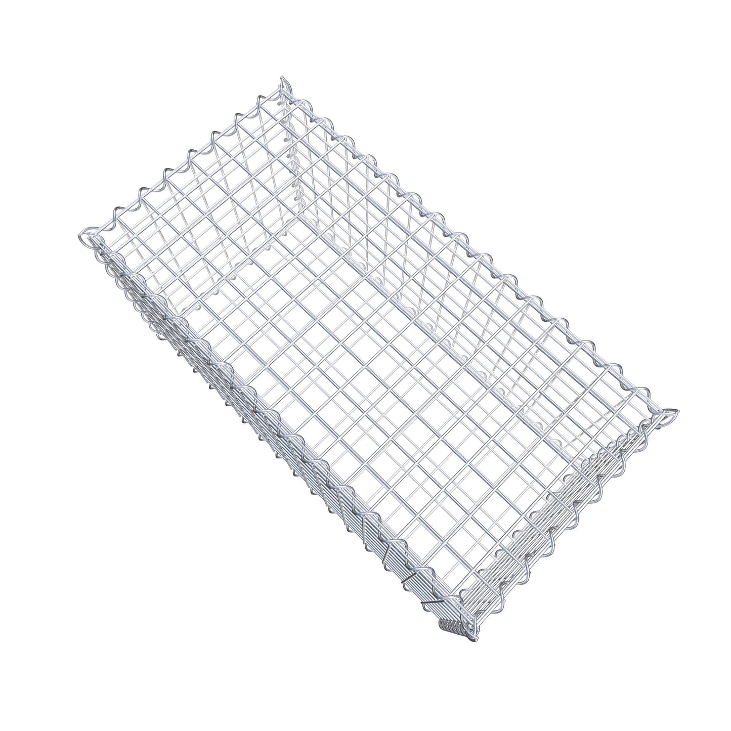 Gabbione 80 cm x 40 cm x 40 cm (L x H x P), maglia 5 cm x 5 cm, spirale
